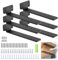 WELDUN 6 Pack Floating Shelf Brackets 10 Inch, Heavy Duty Metal L Brackets for Shelves Support Wall Hanging