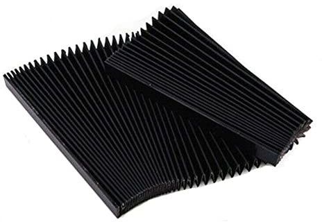 FUBESK CNC Machine Guard Dust Cloth, Machine Tool Organ Guard, Milling Machine Flexible Protective Flat Accordion Bellows Cover Tool