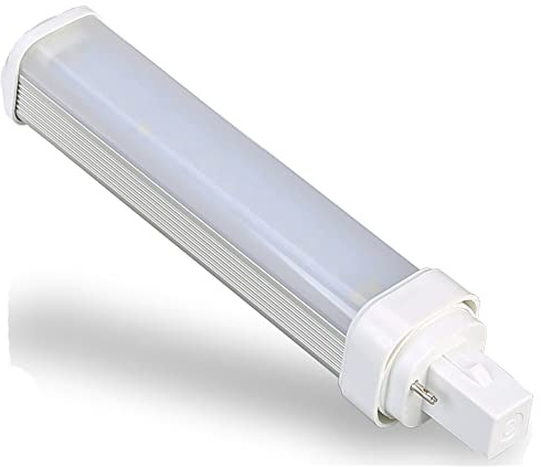 E-Simpo 1pc G24d 2Pin 11W LED PL Plug Bulb Horizontal Rotatable 1000-1200lm PLC CFL 2U 26W Equivalent Replacement(Need Throw Ballast) (Warm White, G24D Base 2P)