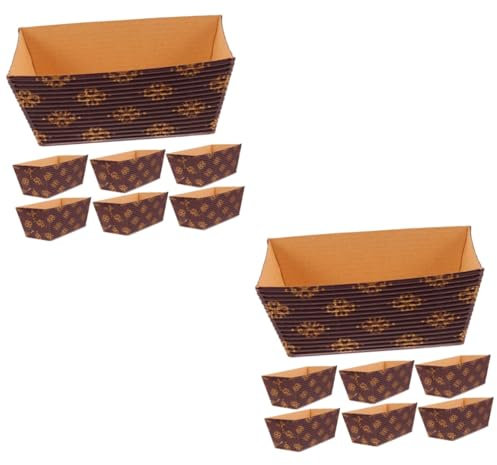 OUNONA 50stücke Backpapier Kastenformen Hochtemperaturbeständige Lebensmittelechte Papierbackformen Für Kuchen Muffins Und Brot Für Hochzeiten Partys Und Backfreunde