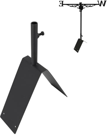 JOROBURO Support de Toit pour Girouette, Support de Toit en Acier pour Girouette, Support de Girouette Robuste, Support de Toit pour évent de Crête Réglable pour Mâts de Drapeau, Support D'antennes