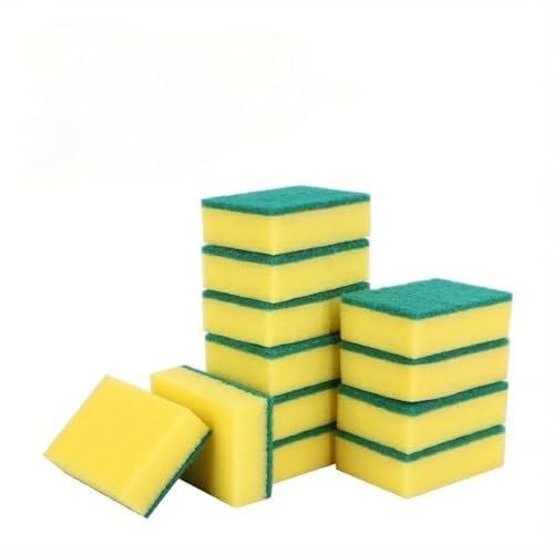 Zlota: Non-Scratch Kitchen Cleaning Sponge Scourers - 30 Pack - Heavy Duty Dish and Scrub Sponges for Kitchen, Bathroom, and Household Cleaning