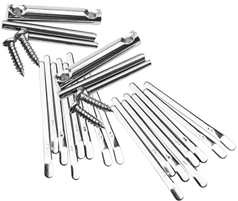 COSMEVIVI 2 Satz Kleines Daumenklavier Kalimba aus Metall mit 8 Tasten Klarem Klang und Glattem Spielgefühl für Anfänger Camping und Performance