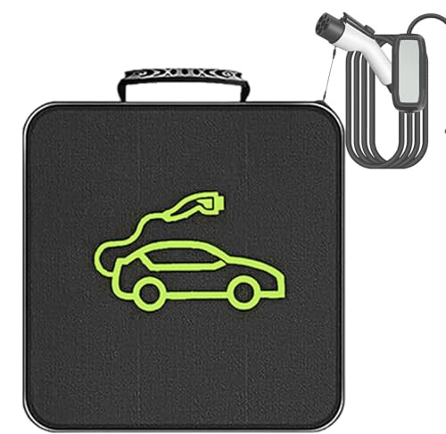 Bolsa para cargador de vehículos eléctricos - Organizador portátil de cables de carga para vehículos eléctricos | Estuche impermeable para cargador de coche eléctrico, bolsa de transporte duradera par