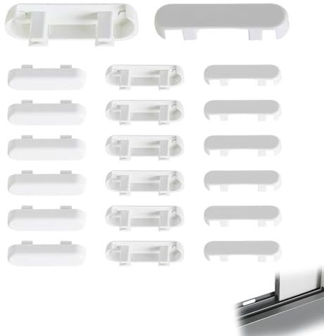 20 Pcs Window Drainage Covers, Windows Vent Cover, ABS Plastic Bright Weep Hole Decorative Covers, Window Sill End Caps Replacement, for Windows Accessories