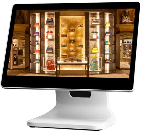 Sunseota Caisse enregistreuse Tactile, Caisse enregistreuse TPV, Caisse enregistreuse avec Écran Tactile 15,6 Pouces, processeur N2840, 4 Go de RAM, SSD 64 Go, Windows 10 pour commerces et Restaurant