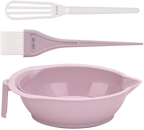 Kit de teinture pour cheveux - Bol de coloration - Brosse et mélangeur pour bricolage - Outils de salon de beauté - Kit d'outils de mélange de couleurs - Bol, brosse et fouet