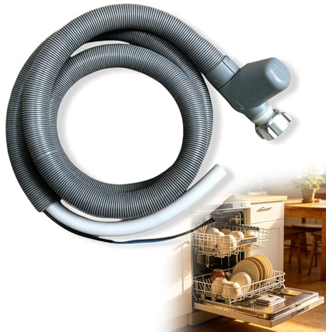 Tuyau D'arrivée D'eau Aquastop 3/4 Pouces 1,8 m, Universel Tuyau Aquastop, Flexible Résistant, Tuyau d'Arrivée d'eau pour Lave-Vaisselle, Tuyau Universel pour Waschmaschine Spülmaschine Geschirrspüler