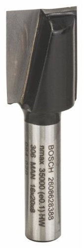 Bosch Professional Nutfräser Standard for Wood (für Holz, Ø 16 mm, Arbeitslänge 20 mm, Zubehör Handfräse), 2608628388