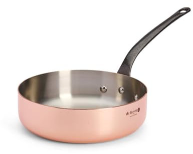 De Buyer - Pentola in rame e acciaio INOX, ultra-resistente, modello per professionisti