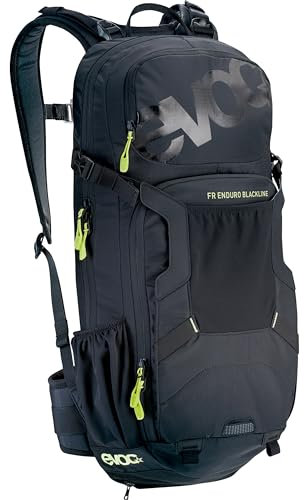 EVOC FR ENDURO BLACKLINE 16L Protektor Rucksack, Backpack für Bike-Touren & Trails (Fahrradrucksack, LITESHIELD BACK PROTECTOR & AIR SYSTEM Technologie, Größe M/L)
