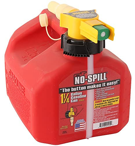 No Spill 1415 1-1/4-Gallon Poly Gas Can (CARB Compliant)