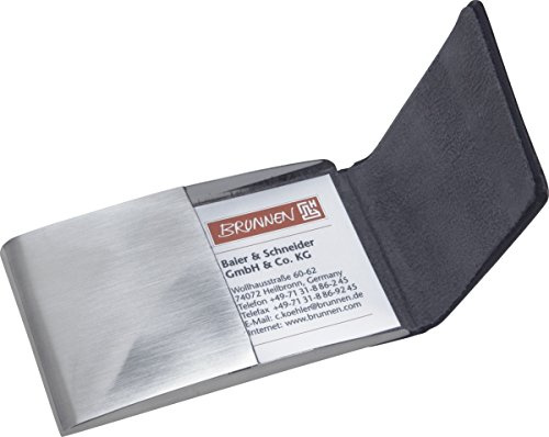 Brunnen Visitenkarten-Etui Style Collection, 10 Karten, 100 x 60 mm, anthrazit