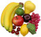 Gresorth Artificial Lifelike Apple Brin Banana Grape Lemon Pear Fake Fruit Toy Home Christmas Party Decoration - 8 Fruits