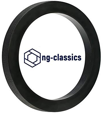 Gummidichtungen 3/8, 1/2, 3/4, 1, 1 1/4, 1 1/2, 2 Zoll Flachdichtungen aus EPDM (10 Stück, 1 1/2 NG 44x38x2mm)