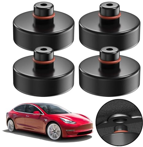 4 Stücke Wagenheber Gummiauflage für Tesla Model 3/X/S/Y Jack Pad | Universal für PKW SUV, Jack Pad Adapter Tesla, Schutz vor Kratzern