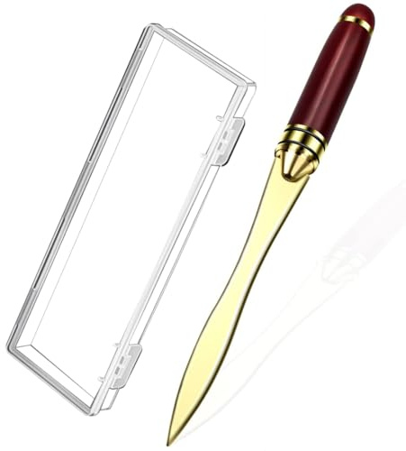 Acootruing Letter Opener, Envelope Slitter Letter Openers Metal for Envelope, Package, Paper Cut, Safe Mail Opener