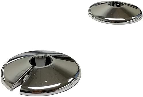 E2trade 2 Chrome 15mm Radiator Pipe Hole Collars Cover Radsnaps