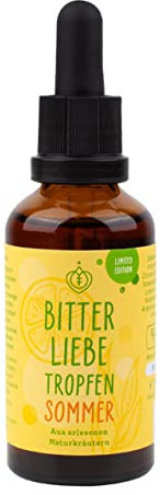 BitterLiebe® Bitterstoffe Tropfen 50ml Limited Sommer Edition I sommerliche Bittertropfen aus Die Höhle der Löwen I Hildegard von Bingen, Bitterkräuter