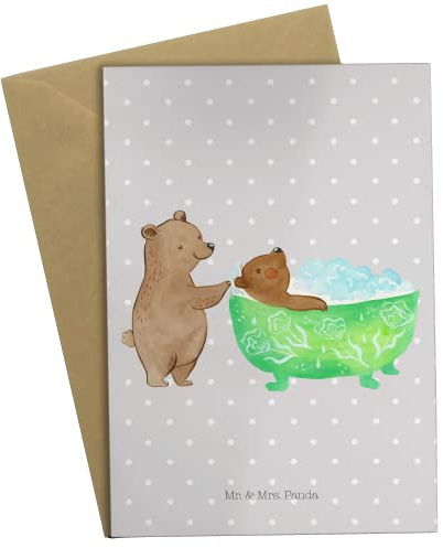 Mr. & Mrs. Panda Glückwunschkarte Oma Baden - Geschenk, Genie0en, weihnachtskarten, Familie, einladungskarten, vatertagskarte, Wohlsein, hochzeitskarten, osterkarten, Liebe, Urlaub, Badewanne