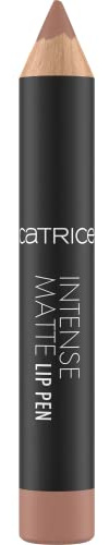 Catrice Intense Matt läppstift, läppkonturpenna, nr 010, naken, med vitaminer, närande, med oljor, matt, vegansk, utan parfym, utan alkohol, utan konserveringsmedel, 3-pack (3 x 1,2 g)