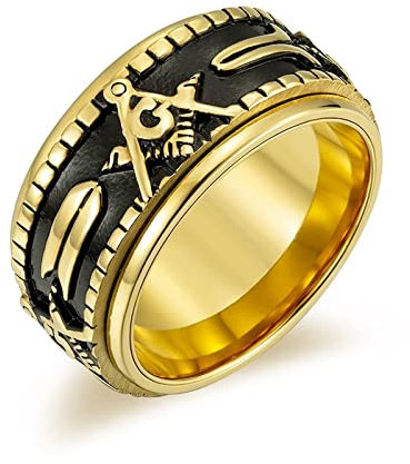 Anti Stress Ring Kinder, Freundschaftsringe Beste Freundinnen Anxiety Gold Drehbar 62 (19.7) Schmuck Spinner Geschenk