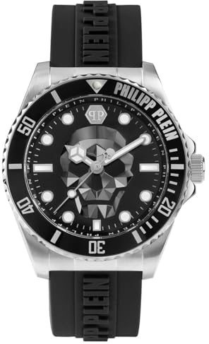 Philipp Plein Herren Uhr Analog Quarz THE $KULL DIVER