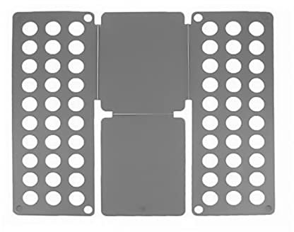 BORSAD Erwachsene Kind Kleidung Ordner Kunststoff Kleidung Faltbrett T Shirts Ordner Einfaches und schnelles Schrank Organizer Mama Schnellkleidung Halter (Farbe : Grau, Size : 40 48 cm)