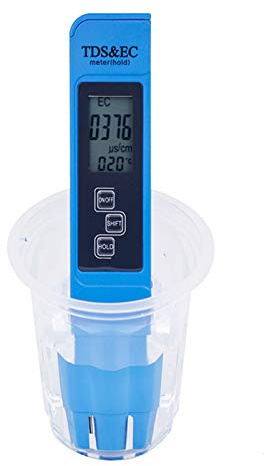 Wasserqualitätsprüfung, TDS/EC Messgerät, Wassertester, Professionelle Wasserqualitätstestmessgerät für Haushaltstrinkwasser, Pool, Hydrokultur, Aquarium