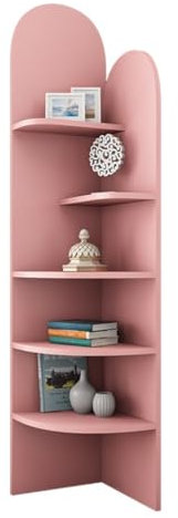 MDWZH Corner Bookcase Corner Shelf 5-Tier Corner Shelf Thickened Board Corner Bookcase Corner Bookshelf Corner Display Rack For Home Office Corner Shelves(A)