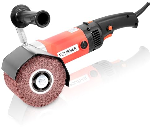 HYCHIKA 1400W Electric Drum Sander, Machine Polisher for Wood Metal Stainless Steel, 8 Gear Speeds Electric Sander Polishing Machines Burnishing Tool for Surface Refurbishment