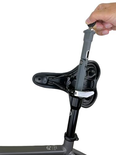 UPLOCK Faltschloss integriert in Fahrrad Sattelstütze als Komplettset - aus gehärtetem Stahl mit hoher Sicherheit (27.2 mm / 450 mm/SB 10 mm)