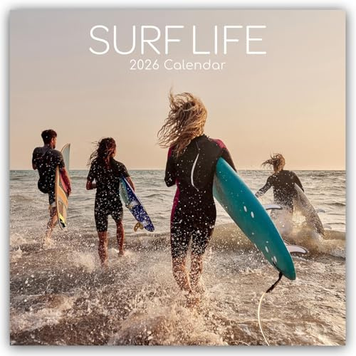 Surf Life – Surfen – Surfing 2026 – 16-Monatskalender: Original The Gifted Stationery Co. Ltd [Mehrsprachig] [Kalender]