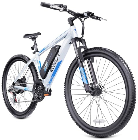 Totem Electric Bike for Adults, 750W Peak 26 Ebike for Men Women Teens with 375WH, 21 Speed, 20Mph, Up to 40Miles Front Suspension, Commuting E-Bike Mountain Bicycle