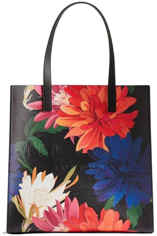 Ted Baker sac à épaule Amarly Printed Dahlia Icon Bag Black noir