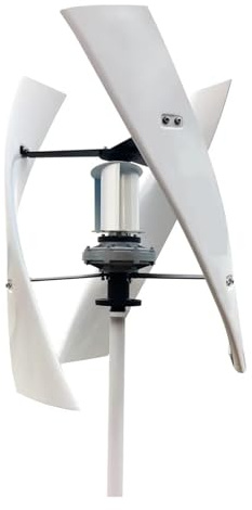 Aerogenerador de eje vertical de baja velocidad, 5 kW, 24 V, 48 V, con bajo consumo y bajo nivel de ruido for uso doméstico. Para el hogar, la granja, el alumbrado público y l(Wind Turbine Only,24V_50