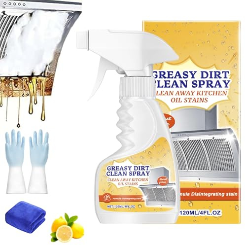 Heavy Grease Cleaner with Mild Formula Quick Decomposition, Multifunctional Powerful Kitchen Foam Cleaner, Mehrzweck-Schaumreiniger für Herd, Dunstabzugshauben, Arbeitsplatten (2pcs)