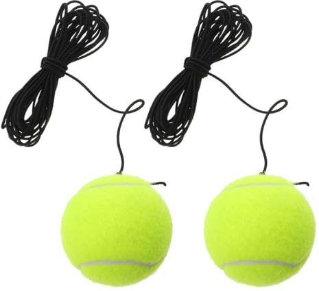 DECHOUS Leichter Tennisball mit Schnur zum Training Kompakter Tennistrainer für Anfänger mit Robustem Gummiseil Einzelnutzung für Koordination und Reaktionsverbesserung