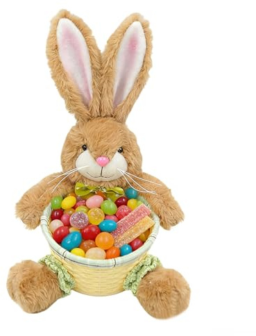 Yplkm Cesta de Conejo de Pascua - Organizador De Almacenamiento Para Huevos De Conejo - Canasta para Almacenar Dulces | Para Fiestas Infantiles Reuniones Familiares Y Alimentos Como Snacks Chocolate