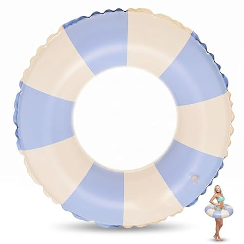 Schwimmring Schwimmreifen Erwachsene 75cm Aufblasbare Schwimmreifen Aufblasbarer Schwimmkorb für Erwachsene Float Spielzeug Pool Luftmatratze, Aufgeblasener Durchmesser