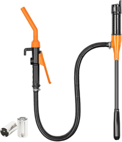 Pompa di Trasferimento Carburante a Batteria, Pompe di Trasferimento a Batteria con Ugello di Arresto Rapido, Pompa di Trasferimento Acqua e Carburante per Benzina, Diesel, Olio, Gas, Acqua, Serbatoio