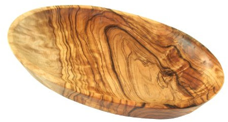 D.O.M. - Ciotola ovale in legno di ulivo, 18 cm