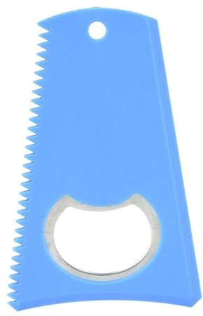 Alomejor Surfboard Wax Comb – Universal Gummy Wax Remover Tool for Shortboard & Longboard, Includes Keychain Hole for Easy Carrying (Blue)