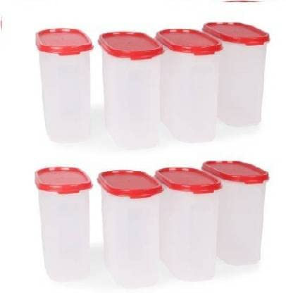 Tupperware Contenitore in plastica per la spesa, 1100 ml, confezione da 8 (multicolore)