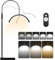 Half Moon Light, Lash Light for Eyelash Tech, Lash Lamp for Eyelash Extensions, Floor Standing Lamp, 360° Rotating, 3 Color Temperature, Esthetician LED Light for Beauty, Skincare,Tattoo,Eyebrows,Nail