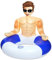 MewVeer Bouée de Piscine Gonflable pour Enfants, bouée Gonflable pour Adultes, fête sur la Plage et bouée pour Adultes, détente et Sauvetage