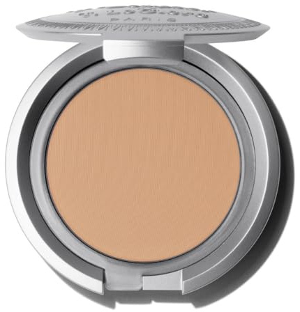 T.LeClerc - Fondotinta compatta in polvere, 03 lino, 8 g, lunga durata, formula 2 in 1, unifica e opacizza il tono della pelle, finitura naturale, vegana, 98% di ingrediente di origine naturale