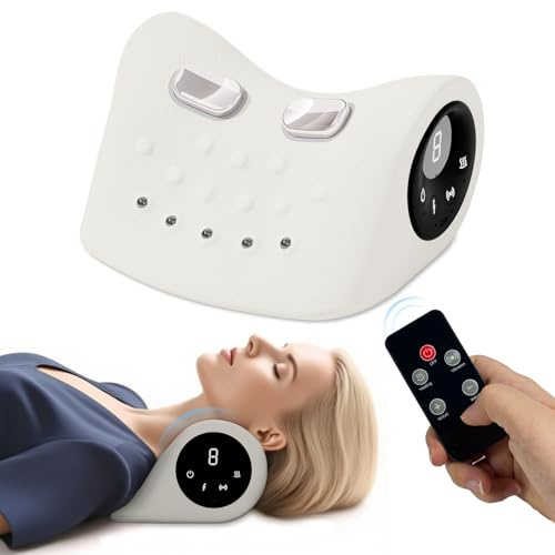 ALLILUYAA Massaggiatore Cervicale con Riscaldamento, Cuscino Massaggiante con Vibrazione, 3 Modalità, 6 Frequenze Regolabili, Cuscino Cervicale per la Maggior Parte Delle Persone