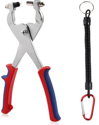 GOLD DEER Deckengitter-Stanzzange, Handstanzer-Set, 3,3 mm, Lochstanzer für Nieten, Metalllocher, multifunktionaler Stanzer für Blech, 24 cm