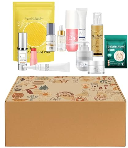 ETUCYNG Kit De Cuidado Facial,Set De Limpieza Estrechante E Hidratante Para Rostro,Productos de Cuidado de Piel Nutritivos para Mujer Esposa Novia Mamá | Detalles para Fiestas y Navidad